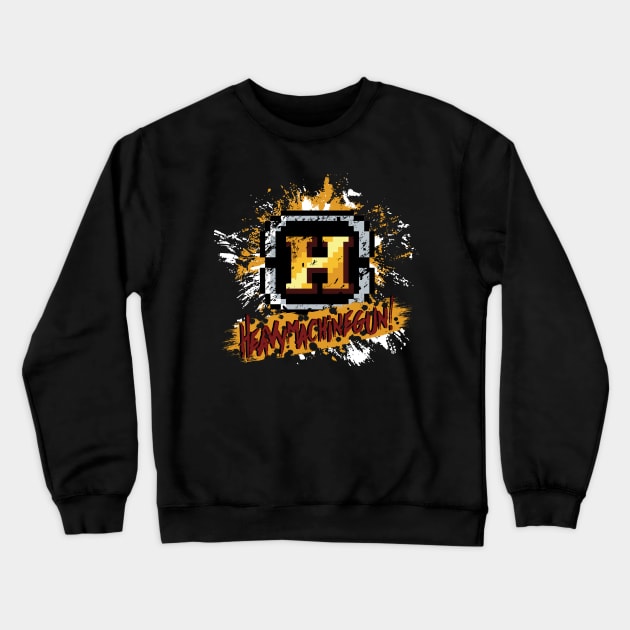 Heavymachinegun! v2 Crewneck Sweatshirt by KinkajouDesign